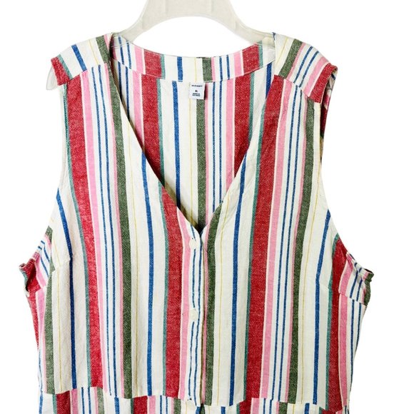 Old Navy Linen Blend Striped Dress - XL - Picture 5 of 8